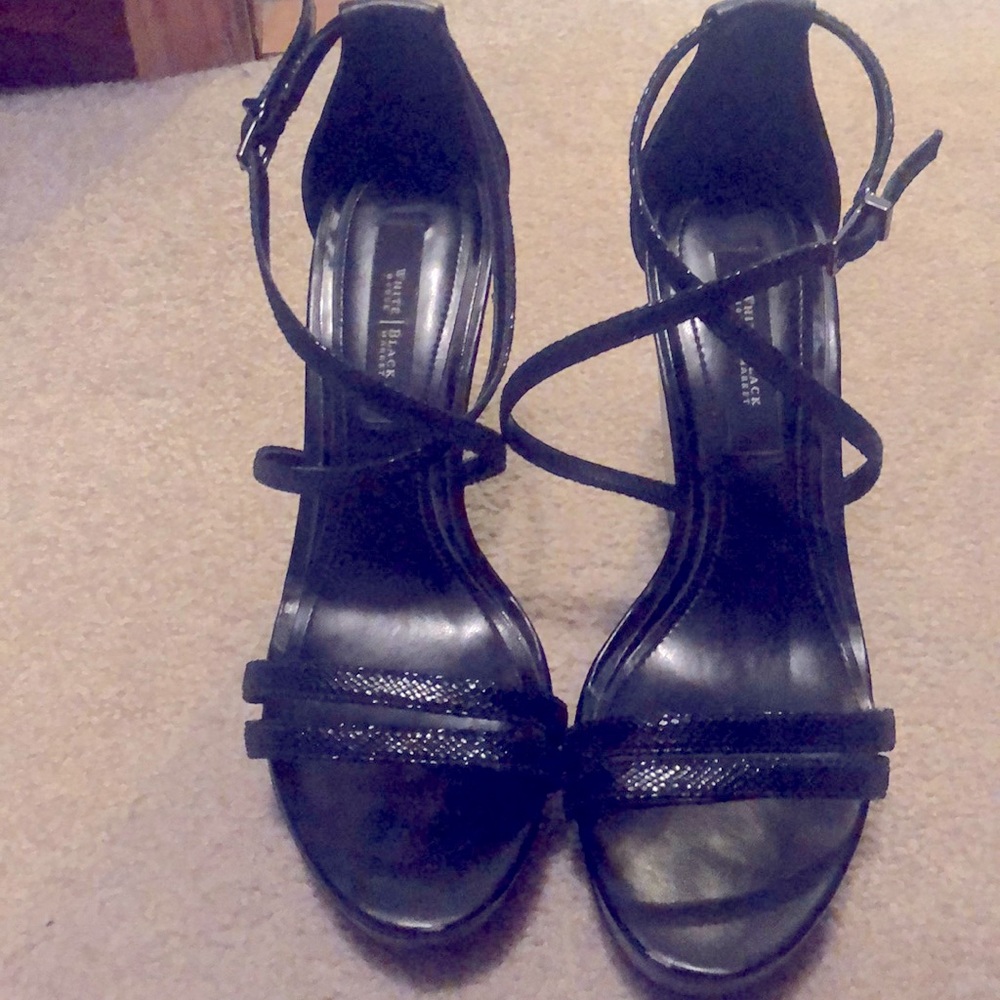 Beautiful black wedge sandals